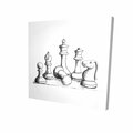 Begin Home Decor 16 x 16 in. Chess Game Pieces-Print on Canvas 2080-1616-SP62